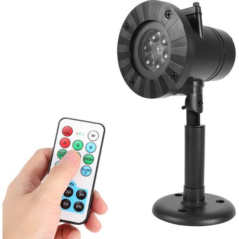 Projecteur de flocons de neige LED étanche pour extérieur, lampe de jardin et de Noël, prise UE avec télécommande (1/5)