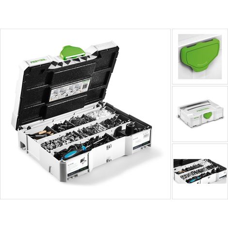 Gama de conectores Festool Domino KV-SYS D8 en SYS 1 T-LOC SYSTAINER para fresas de espiga ( 203170 ) (1/5)