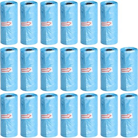 20 Sacs Poubelle Jetables pour Couches de Bébé - Bleu, Élimination des Déchets Ménagers (1/5)