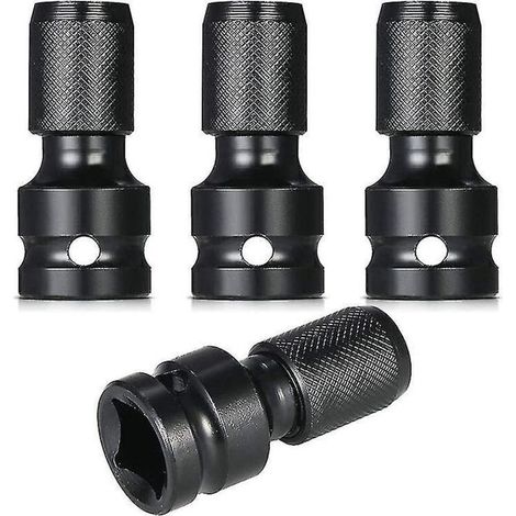 4-teiliger Schlagschrauberadapter, 1/2"-Vierkantantrieb auf 1/4"-Sechskantaufnahme, Schnellspannfutter-Adapter (1/5)
