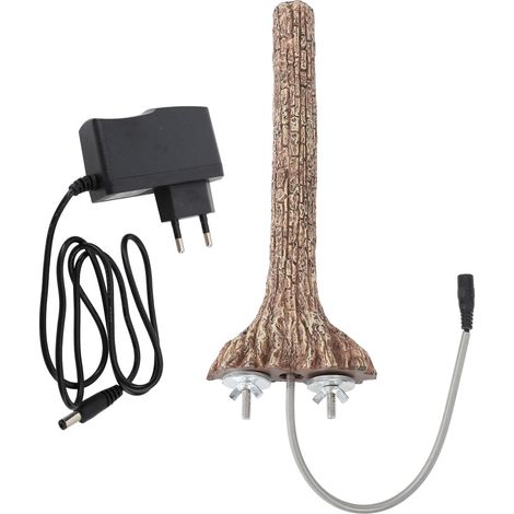 Verstellbare, beheizte Vogelstange (5 W), thermostatgesteuert für Papageien und Hamster, EU-Stecker (100–240 V) (1/5)