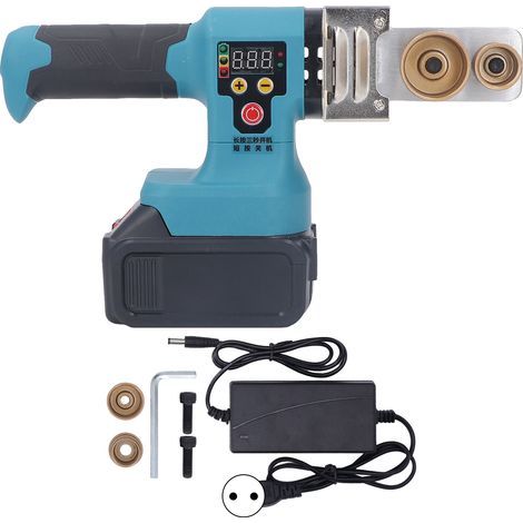 Electric hot melt machine with lithium battery, melts refillable PPR water pipes, EU plug 100-240V (1/5)