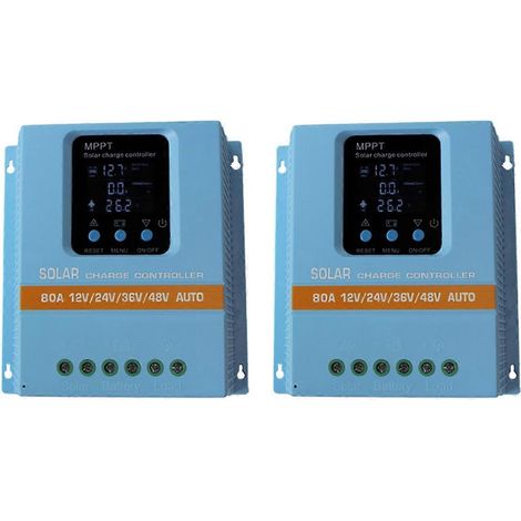 contrôleurs de charge solaire MPPT 100 A 80 A 12 V-48 V automatique double (1/5)