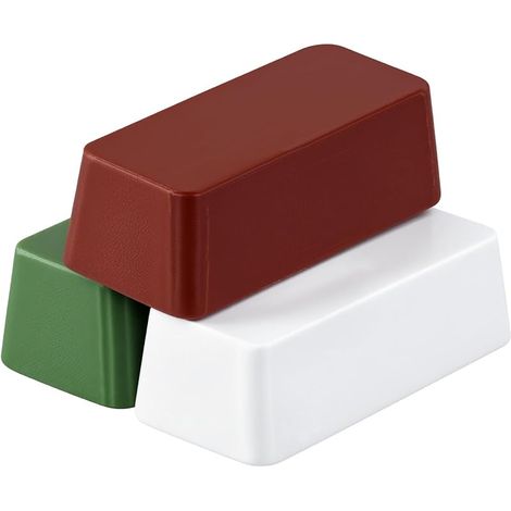 ® 3X 112g Pâte à Polir pour Finition Miroir, Inclus Marron (Grossier), Blanc (Moyen) et Vert (Fin)