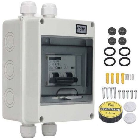 Miniature Circuit Breaker 2P 125A 1000V DC IP65 Waterproof Switch for Photovoltaic Solar System (1/4)