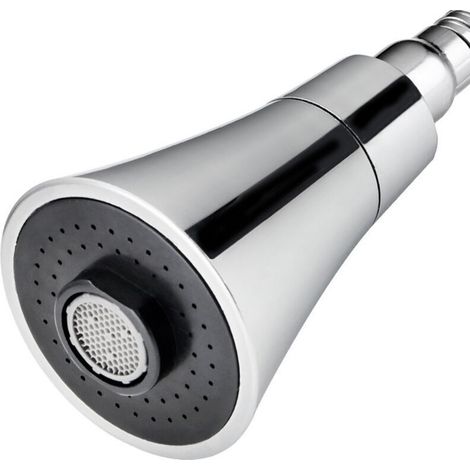 3-stufiger Küchenarmatur-Luftsprudler, verstellbarer Universal-Luftsprudler, Wassersparfilter, Duschkopf, Armaturen-Düsenanschluss – Crezuo