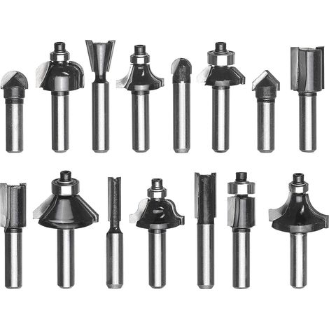 Original 15 Tlg. Fräser-Set (passend Für Elektro-Oberfräsen, 15-teilig, 8 Mm Schaftdurchmesser, Im Holzkoffer) (1/3)