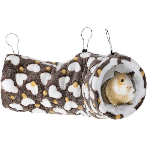 Tunnel suspendu pour petits animaux, jouets suspendus pour hamsters, hamac pour planeur de sucre, accessoires de cage, litière pour chinchillas