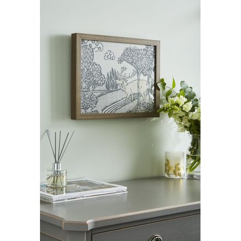 Toile encadrée Laura Ashley Trecastle 30 x 40cm Gris, beige