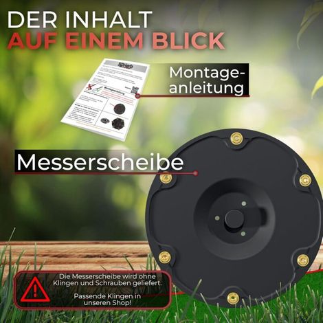 Disques de coupe pour 6 lames compatibles avec Segway Navimow H-Series H500E, H800E, H1500E, H3000E-VF – Disque de coupe pour tondeuse robot
