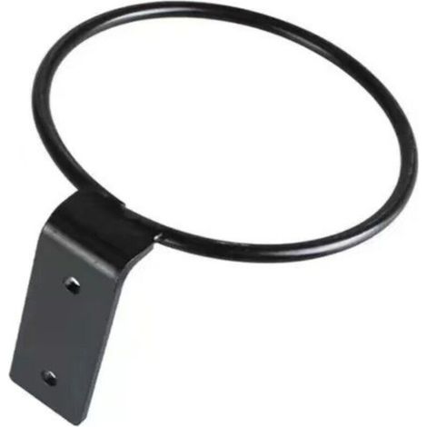 Support mural pour pot de fleurs en fer, diamètre 18 cm, non pliable, noir, adapté au balcon, au jardin ou à la maison, 1 pièce (1/4)