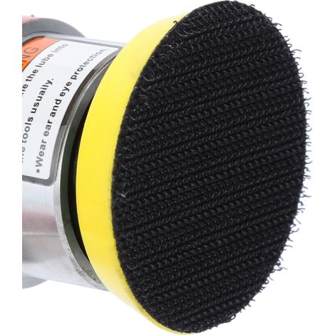 Mini ponceuse pneumatique excentrique avec papiers abrasifs pour automobile (rouge)