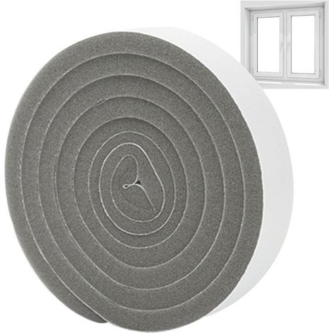 Tiras insonorizantes - Cinta de sellado para puertas - Reducción de ruido - Goma esponjosa autoadhesiva - 2 metros - Negro (1/5)