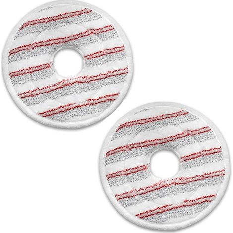 2 Pièces Recharge Serpillere en Microfibres pour Vileda Spin and Clean Mop, Tête de Serpillière de Remplacement Compatible avec Balai Vileda Spin Mop et l'ensemble de Seaux (Rouge) (1/5)
