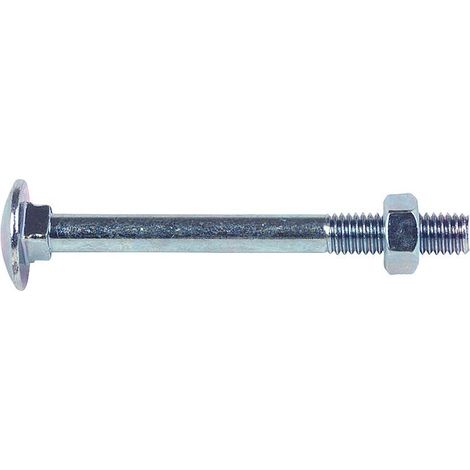 Vis à tête bombée à embase carrée Mu DIN 603 zinguées galv. M 12 x 120 conditionnement : 50