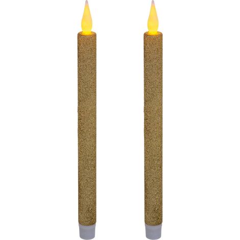 LED-Stabkerzen Colorama de Noël 2er-Set - Doré 2