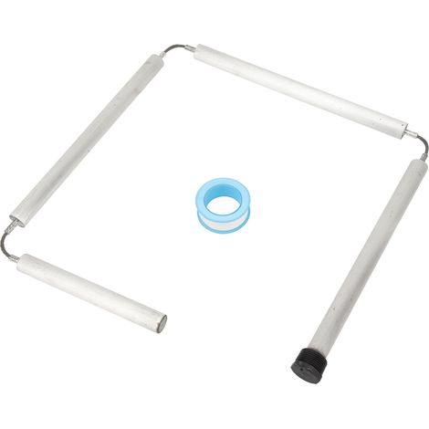 Ortviai Tige d’anode flexible en magnésium 44 pouces (1117 mm) – filetage 3/4" NPT, diamètre 19 mm pour chauffe-eau