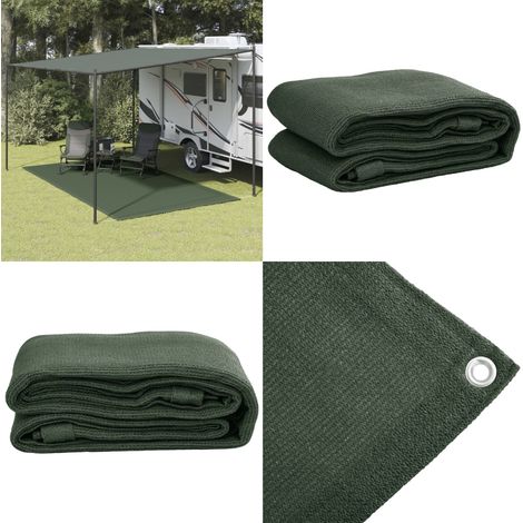 Zeltteppich 250 x 400 cm HDPE Grün - Campingausrüstung - Zeltausrüstung - Zeltteppich - Gartenauflagen - Wetterfest - Home & Living (1/5)