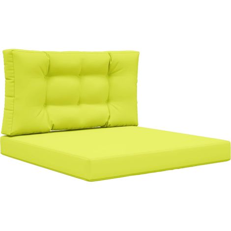 Maison Exclusive - Sofakissen für draußen 2 pcs Grün Polyester