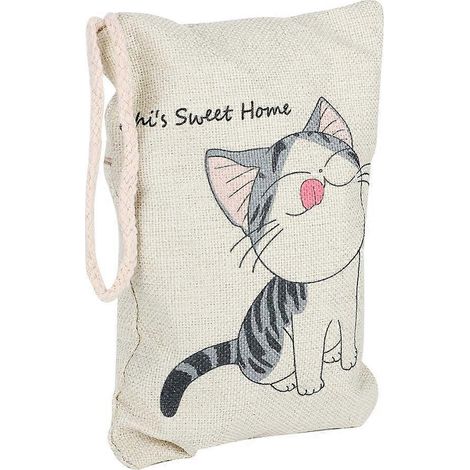 Sac purificateur d'air au charbon de bambou, motif chat, désodorisant naturel pour l'intérieur de la voiture (n° 3) (1/5)