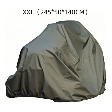 Housse de protection imperméable pour tondeuse à gazon, tissu Oxford résistant aux UV, verte, 245 cm x 50 cm x 140 cm (1/4)