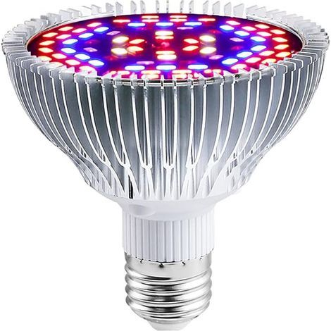 E27 80W Pflanzenlampe, Vollspektrum-LED-Beleuchtung mit UV- und Infrarotlicht für Zimmerpflanzen, Gemüsegärten, Gewächshäuser, Sukkulenten, energieeffizient und langlebig, 120 LEDs (1/5)