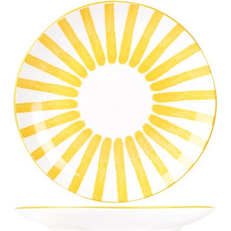 Cabana Assiette Dessert D20,5cm Jaune - Cosy Et Trendy Billiet