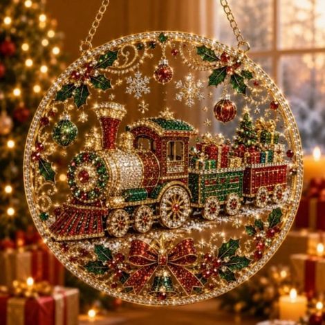 Weihnachtsperlen zum Aufhängen, Ornament-Set und Sonnenfänger für Weihnachten (1/5)