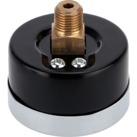 Manomètre hydraulique pour compresseur d'air BSPT 1/8 "0-60 PSI, plaque de cadran 40mm à montage arrière (1/5)