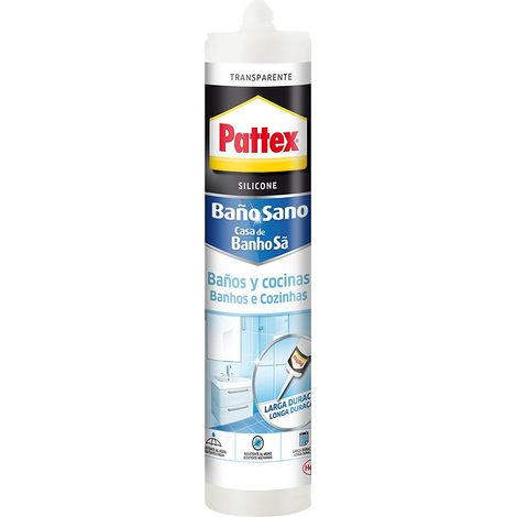 Silicona Transparente 280ml Máxima Resistencia Moho Secado 1Hora Pattex (1/6)