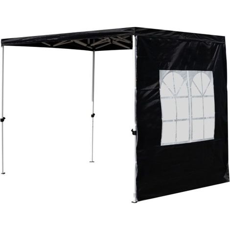 Laterales Individuales Carpas Plegables - Lateral con Ventana Inglesa 2 Metros Master - Negro