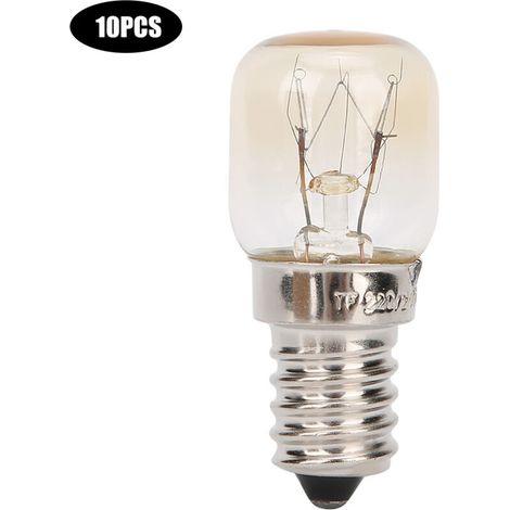 Ampoule E14 en Cuivre nickelé, Résistante aux Hautes Températures 300 ℃, pour Four à Micro-Ondes, 15W 25W, Ampoule de Four (25W) (1/5)