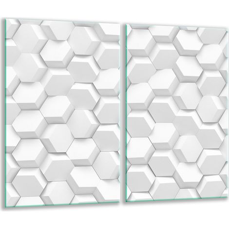 Tabla de cortar de vidrio 2x 30x52 blanca (1/5)
