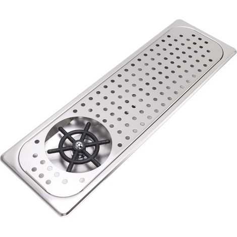 Karaffe aus Edelstahl 304, Gläserspüler, Hochdruckreiniger mit Abtropfvorrichtung und Schlauch für Bars und Cafés, Edelstahlfarbe (1/5)