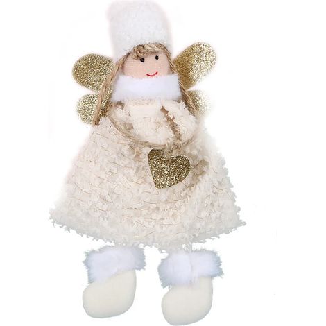 Weihnachtsengel-Anhänger, 1 Stück rosa Ornament, Christbaumschmuck (1/5)