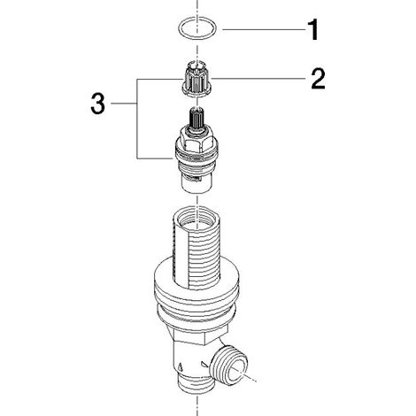 Dornbracht 9017110403090 valve latérale pièces de rechange (1/3)