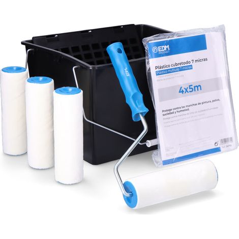 Set promozionale rullo + secchio + ricariche 3 pezzi + copertura in plastica