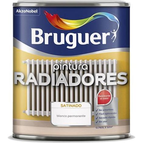 Esmalte radiadores blanco satinado 0,75l 5057076 bruguer