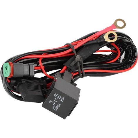 Kit Faisceau Électrique Led Étanche Interrupteur 12v 40a Relais Fusible Connecteur Dt Pour Phares De Travail Voiture 1 Ensemble (1/5)