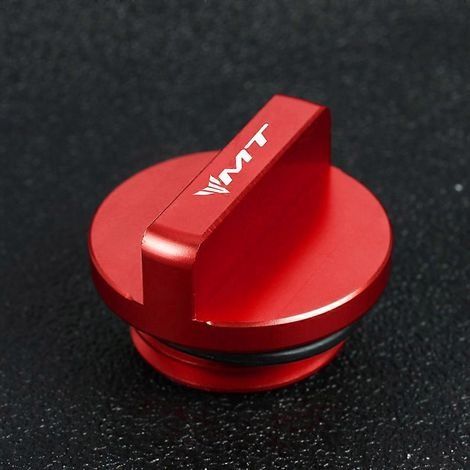 POUR YAMAHA MT-10 mt10 SP MT 10 2016- 2023 2022 2021 2020 2019 2018 M273.0 Bouchon de remplissage d'huile moteur de moto, vis (rouge)