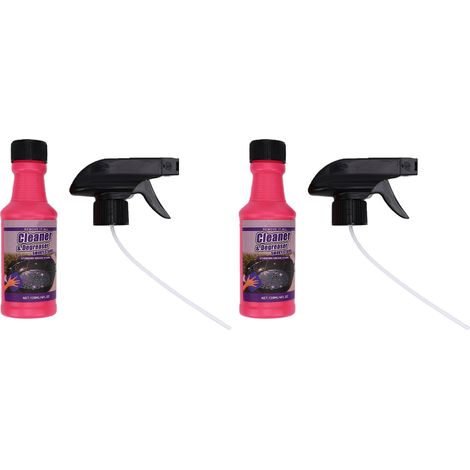 Paquet de 2 nettoyants pour gril en spray dégraissant robuste pour barbecues, grilles, ustensiles de cuisine, s'attaque à la saleté tenace, élimine la graisse, l'huile, formule de nettoyage puissante  (1/5)