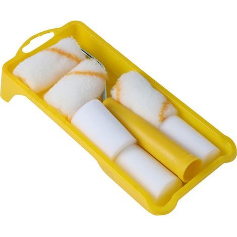 Mini Rouleaux Mousse Pour Peinture,Kit Décoration Pour Maison,Rouleaux Pour Peinture-émulsion,Manchon à Poils Moyens Pour Peinture émulsion Artisanale Sur Murs Et Plafonds (1/5)