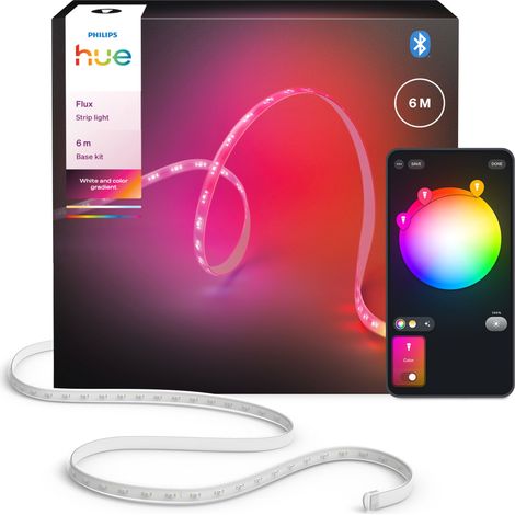 Philips Hue Flux Ruban LED 6 Mètres Lumière blanche et colorée - Incl. 1 Câble d'alimentation (1/5)