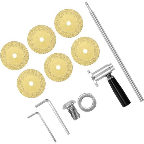 PVC Interne et Coupe-Tuyau ABS, Profondeur de Coupe Réglable avec un Quatrième Tige Hexagonale 6 Lames de Scie pour le Pilote d'impact, Couteau à Tuyau à l'intérieur (1/5)