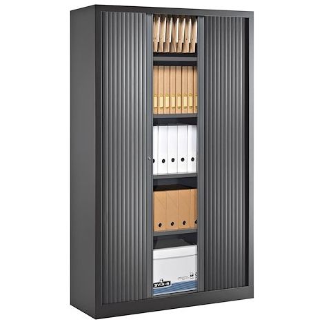Armoire d'atelier haute à rideaux monoblocs 198 x 120 cm – Écologique – Structure en acier 8/10e – Charge utile 110 kg – Fabrication française – Pierre Henry