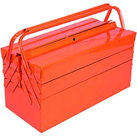 Cassetta in metallo a 5 scomparti - cm.43x21x21h.