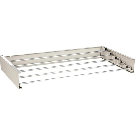 Stendibiancheria da interno a parete, design pieghevole, salvaspazio, 80 cm (1/2)