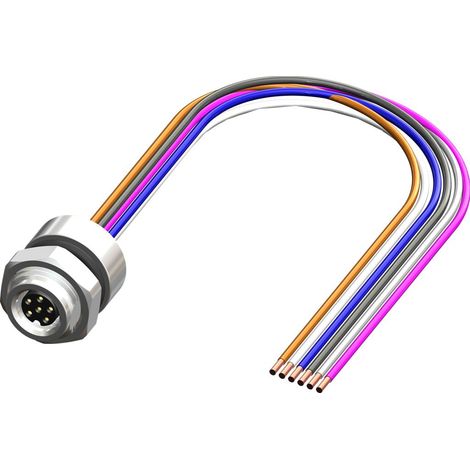 Câble d'actionneur RS PRO 6 conducteurs , M8 Femelle vers , 500mm ( Prix pour 1 )
