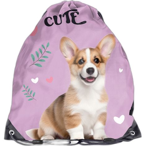 Borsa porta scarpe sportive per cani Corgi per l'educazione fisica