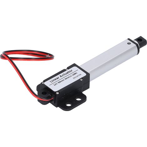 Linearantrieb 50 mm, 12 V DC, geräuscharm, mit internem Endschalter, Mini-Elektro-Linearantriebsmotor für die Automobilindustrie, 4 mm/s – 150 N (1/5)
